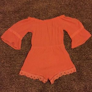 Off the shoulder romper